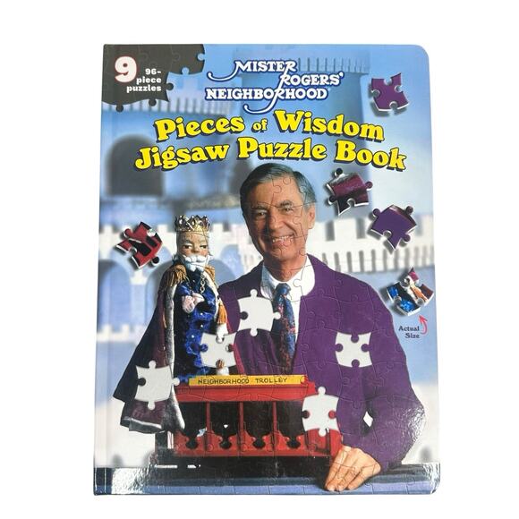 Mister Rogers Neighborhood Pieces of Wisdom (9) 96 Piece Jisaw Puzzle Book - Picture 1 of 8